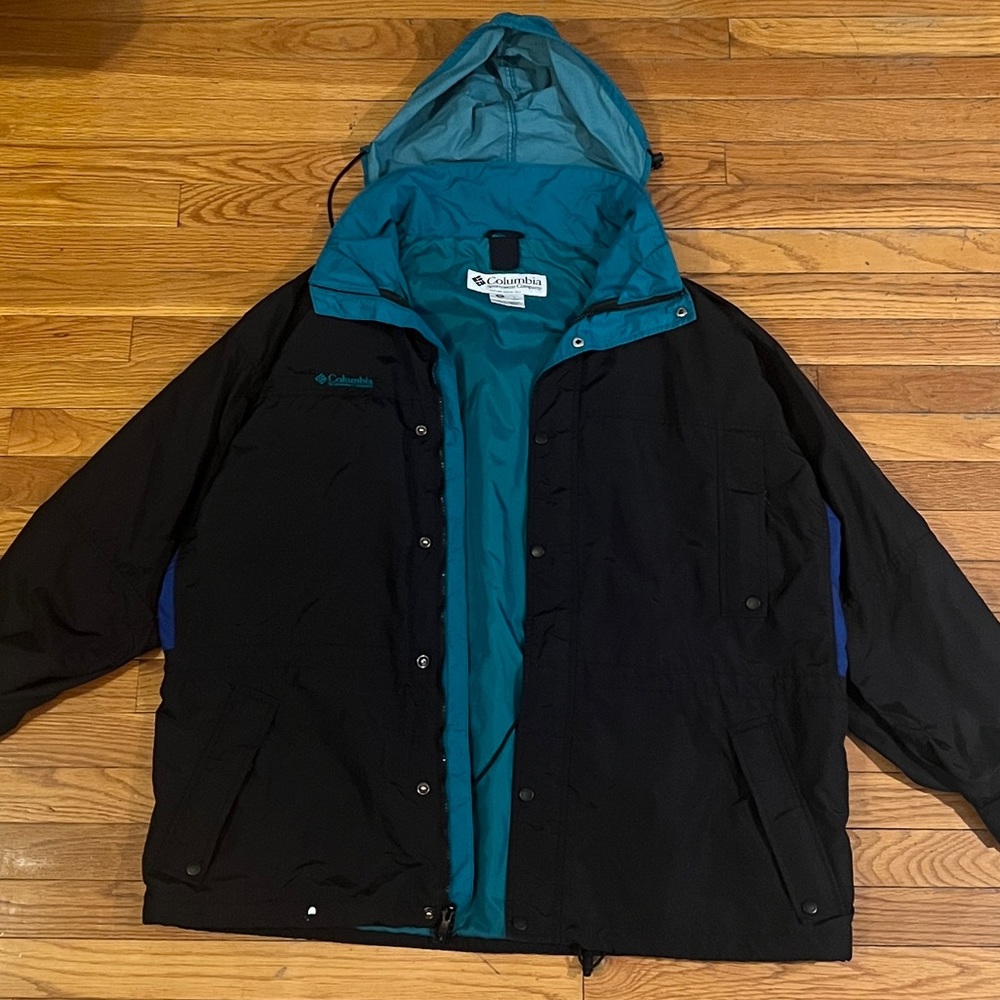Vintage Columbia 3 in 1 Long's Peak Ski, Rain Hooded Full Zip Jacket Y2K Mens XL